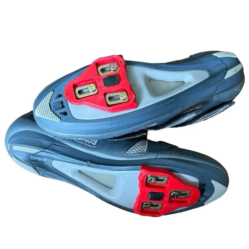 ADIDAS Cycling Shoes gray straps racing USA 10 EUR0 42 2/3 UK 8 1/2 athletic - Picture 6 of 8